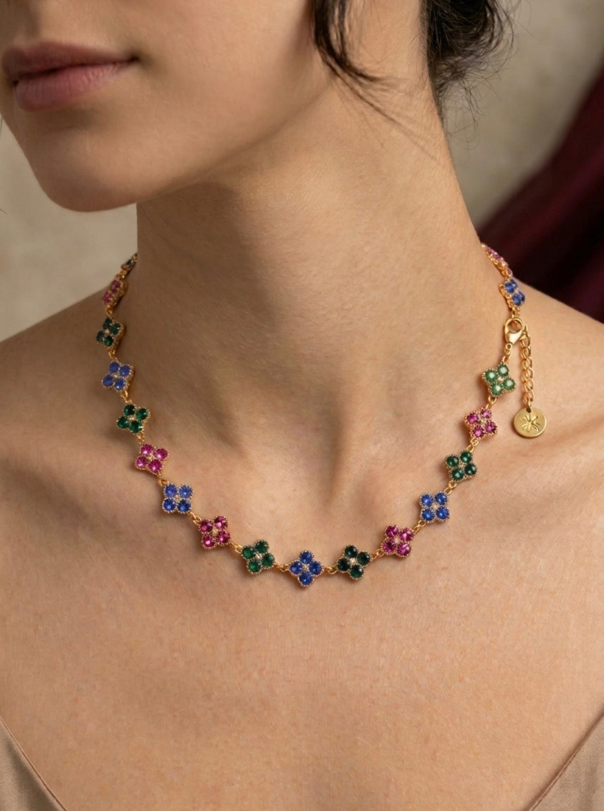 Collana flower multicolor