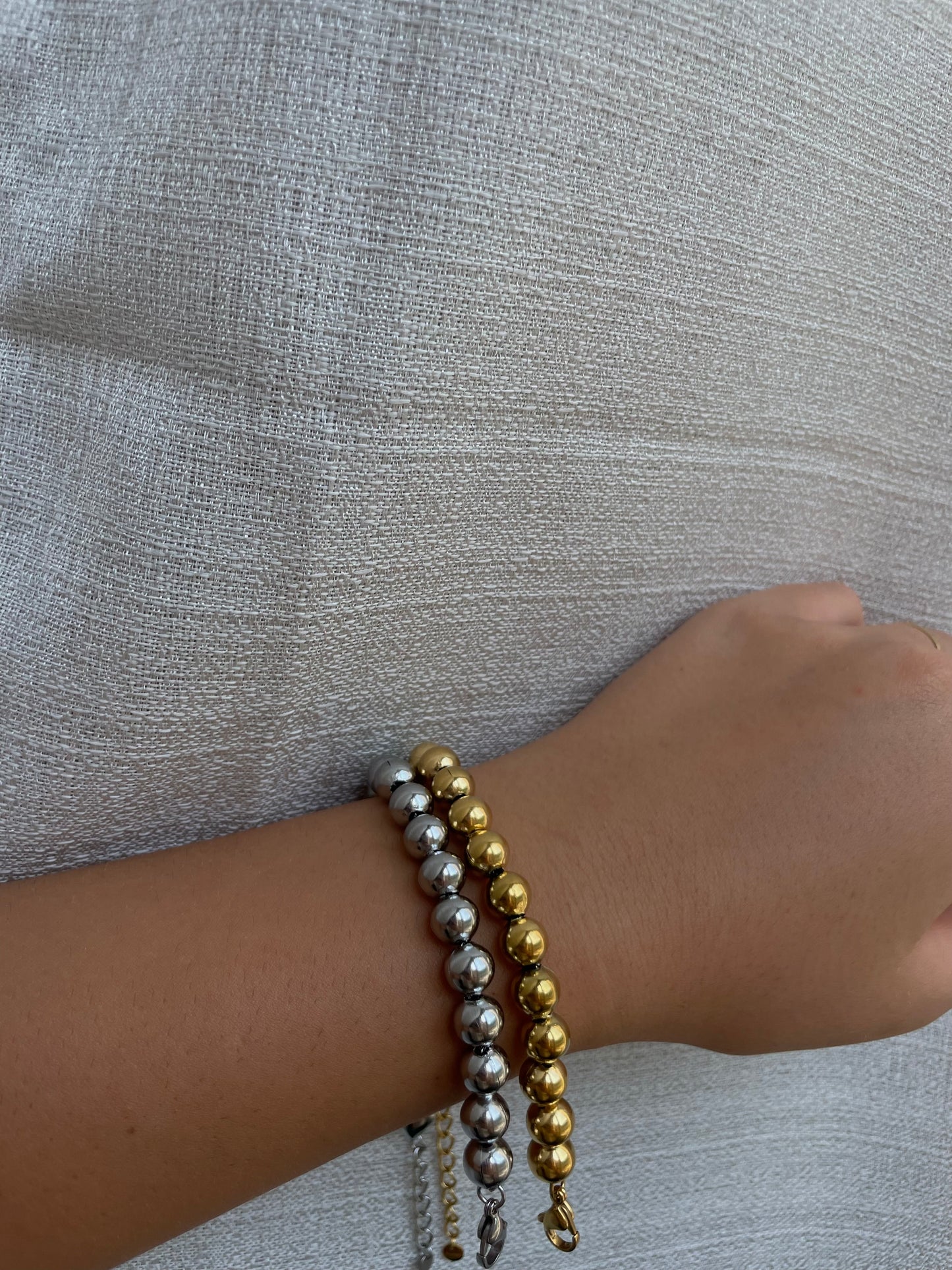 Bracciale sonaglio con cuore 8mm