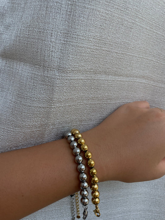 Bracciale sonaglio con cuore 8mm