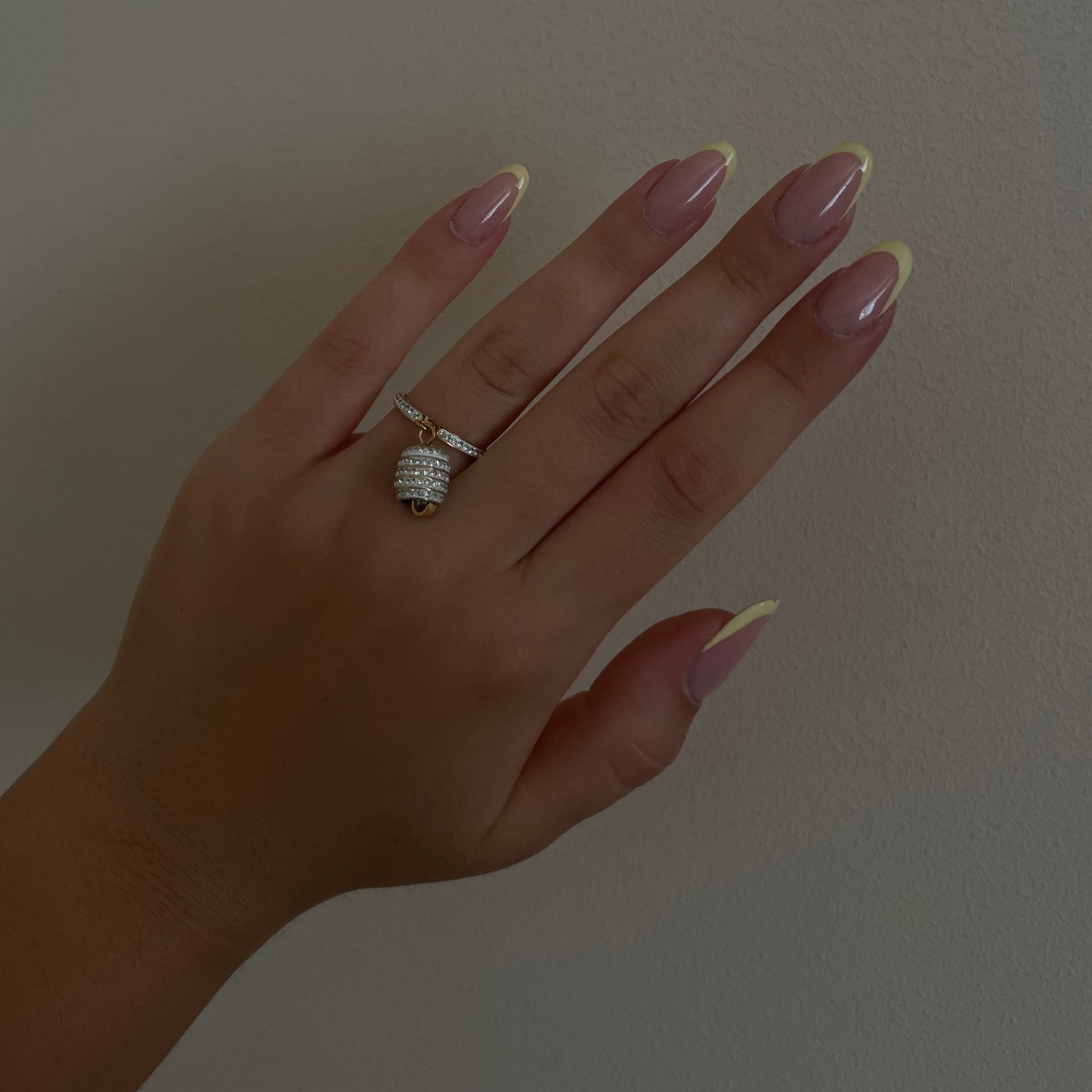 Anello campanella zirconata versione gold