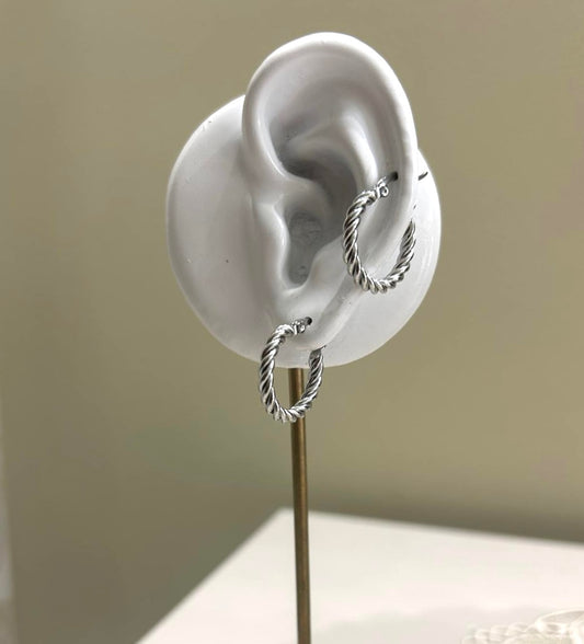 Orecchini intreccio slim