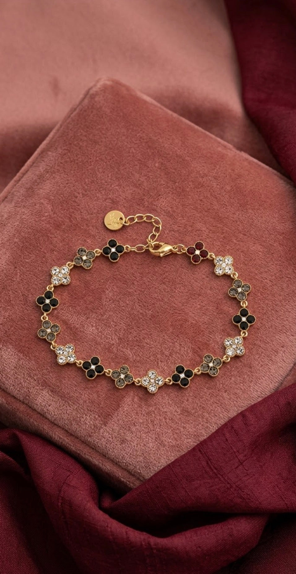Bracciale flower brown