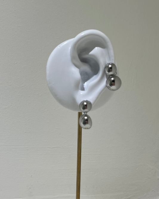 Orecchini bold double